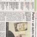 extrait de presse " Le Populaire du Centre "